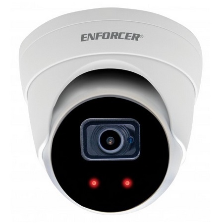EV-N2506-2W4Q Seco-Larm 2.8mm 20FPS @ 5MP Outdoor IR Day/Night WDR Turret IP Security Camera 12VDC/PoE
