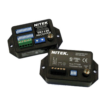 EX1120 Nitek Unshielded Twisted Pair (UTP) transmission from 1,000 feet (304 m) to 12,000 feet (3,651 meters) monochrome / 9000 feet Color