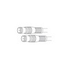 Show product details for F12 Vanco Cable F-F Pushon Gold 12ft Black
