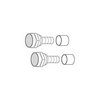Show product details for F56X Vanco Connector F RG6 Crimp-On Nickel