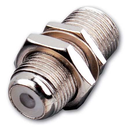 F81GX Vanco Adapter Double Female F Connector Gold