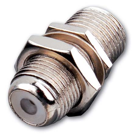 F81X Vanco Adapter Double Female F Connector Nickel