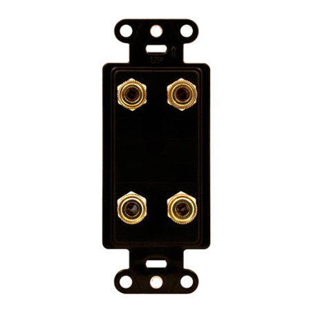 F9005-BR-06 Legrand On-Q Universal Dual Speaker Outlet Strap Brown - 6 Pack