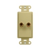 Show product details for F9006-IV-06 Legrand On-Q Universal Single Speaker Outlet Strap Ivory - 6 Pack