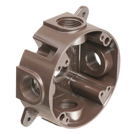 FBC42251BR Arlington Industries Brown Raintight Box