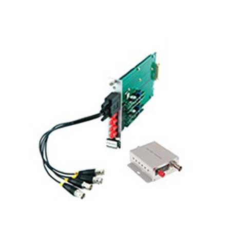 FDHA2-M2R-WSA KBC Networks 2-ch point-to-point simplex 10-bit video receiver 2 fibers 1310nm multi-mode 12dB optical loss budget Desktop/wall-mount ST connector US power plug