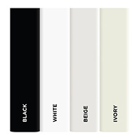 FE0001125RF-BLK100 Wire Trak 1125 Series 1 1/2" x 3/4" Raceway Roll - 100 Feet - Black