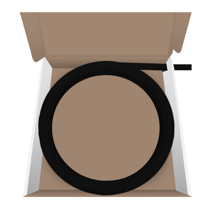 Wire Trak 375 Series - 3/4 inch Roll Form Surface Raceway - Black