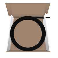 FE0001125RF-BLK100 Wire Trak 1125 Series 1 1/2" x 3/4" Raceway Roll - 100 Feet - Black