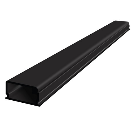 Wire Trak 375 Series - 3/4 inch Latching Surface Raceway - Black