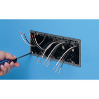 FER102 Arlington Industries Gangable Box w/ Mounting Wing Screws - Black