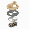 FLB3520MBTK Arlington Industries Brass Retro Floor Box Trim Kit
