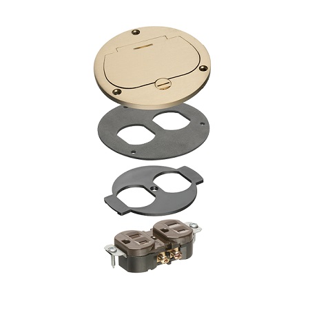 FLB3531MBTK Arlington Industries 1G Brass Flip LD Trim Kit