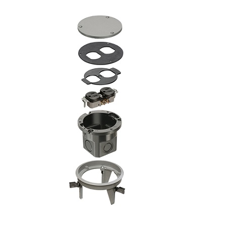 FLB4360GY Arlington Industries Dropin Floor Box