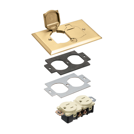 FLB5330MB Arlington Industries 1 Gang Metal Cover Kit