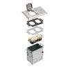 Show product details for FLB5331NL Arlington Industries 1 Gang Metal Floor Box Kit