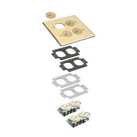 FLB5540MB Arlington Industries 2 Gang Metal Cover Kit