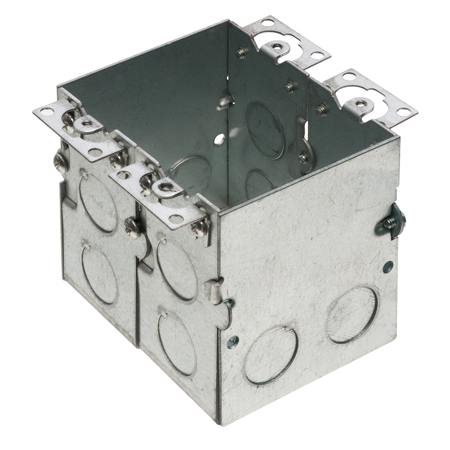 FLB5548 Arlington Industries 2 Gang Steel Floor Outlet Box