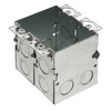 Show product details for FLB5548 Arlington Industries 2 Gang Steel Floor Outlet Box
