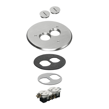 FLB6220NL Arlington Industries 6" Nickel Cover Kit
