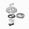 Show product details for FLB6220NLLR Arlington Industries 6" Nickel Cover Kit with Leveling Ring