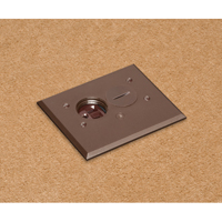 FLBA101BR Arlington Industries 1-Gang Adjustable Non-Metallic Floor Box for New Floors - Brown