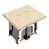 Show product details for FLBA101LA Arlington Industries 1-Gang Adjustable Non-Metallic Floor Box for New Floors - Light Almond
