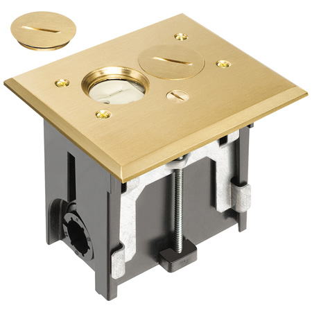 Arlington Adjustable Floor Boxes with Metallic Covers