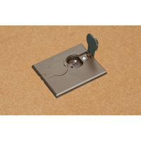 FLBAF101BR Arlington Industries 1-Gang Adjustable Non-Metallic Floor Box for New Floors w/ Flip Lids - Brown
