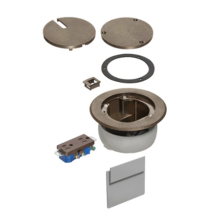 FLBC4560DBR Arlington Industries Recessed Brown Cover kit