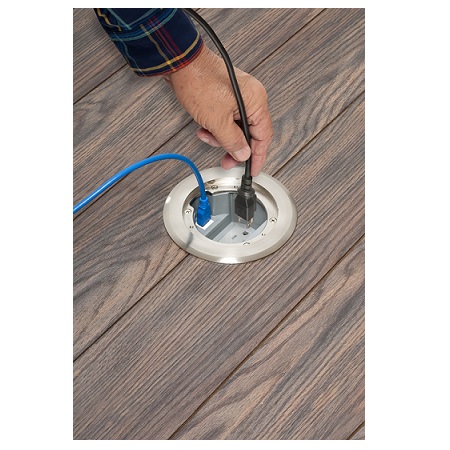 FLBC4560DNL Arlington Industries Nickel Cover w/Decore