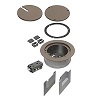 Show product details for FLBC5540BR Arlington Industries Recessed Cover Kits for 5.5 Inch Concrete Floor Box - Brown