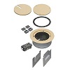 Show product details for FLBC5540LA Arlington Industries Recessed Cover Kits for 5.5 Inch Concrete Floor Box - Light Almond