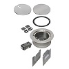 Show product details for FLBC5540NL Arlington Industries Recessed Cover Kits for 5.5 Inch Concrete Floor Box - Nickel