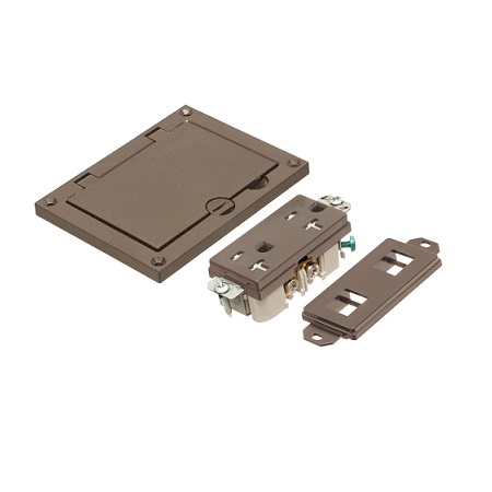 FLBC8501BR Arlington Industries Single Gang Flip Lid Cover