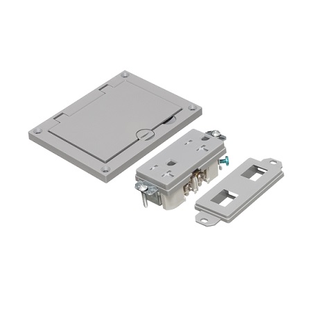 FLBC8501GY Arlington Industries Single Gang Flip Lid Cover