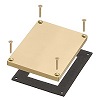 Show product details for FLBC8508MB Arlington Industries Single Gang Blank Cover with Slotted Cover - Brass