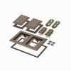 FLBC8520BR Arlington Industries Two Gang Plastic Cover Frame Kits