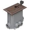 Show product details for FLBCF101BR Arlington Industries 1-Gang Concrete Floor Boxes Flip