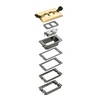 Show product details for FLBCF101NLTK Arlington Industries Nickel Flip Lid Concrete Kit