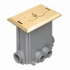 Show product details for FLBCF101MB Arlington Industries Brass Floor Box Concrete 