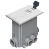 Show product details for FLBCF101W Arlington Industries 1-Gang Concrete Floor Boxes Flip
