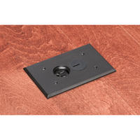 FLBR101BL Arlington Industries 1-Gang Non-Metallic Floor Box for Installed Floors - Black