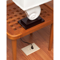 FLBR101LA Arlington Industries 1-Gang Non-Metallic Floor Box for Installed Floors - Light Almond