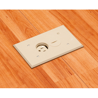 FLBR101LA Arlington Industries 1-Gang Non-Metallic Floor Box for Installed Floors - Light Almond