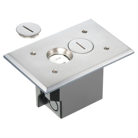 Arlington Non-metallic Boxes with Metallic Covers for Installed Floors