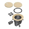 FLBR5420LA Arlington Industries In Box Floor Box Kit with Recessed Wiring Device - Light Almond