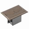 Show product details for FLBRF101BR Arlington Industries Brown Retrofit Floor Box Flip