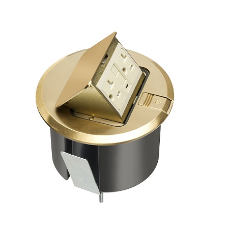FLBT6520GMB Arlington Industries Round Trapdoor with Brass Cover