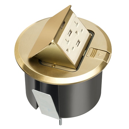 FLBT6520UMB Arlington Industries Round Trapdoor with Brass Cover